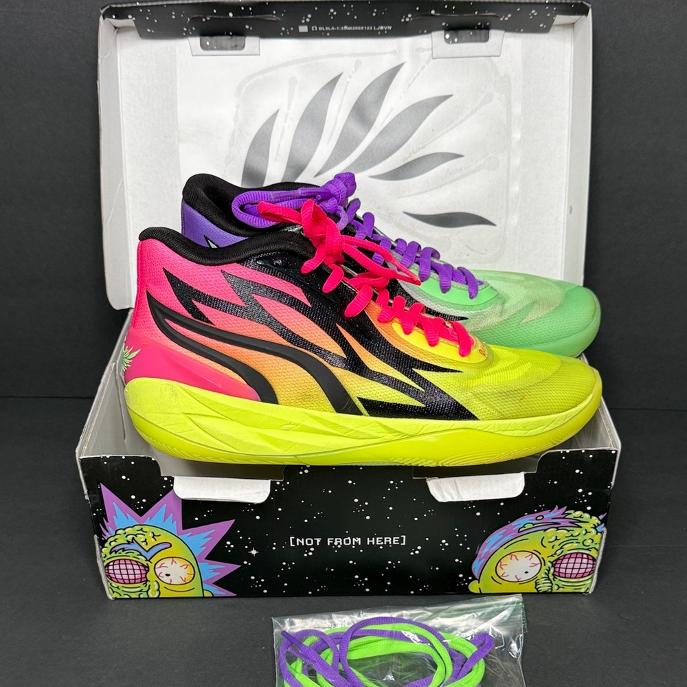 Puma MELO Rick & Morty Basketball Shoes - Picture 3 of 10